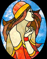 Art Nouveau Stained Glass