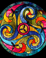 Celtic Stained Glass Celtic Stained Glass