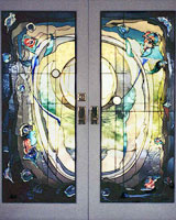 Stained Glass Doors