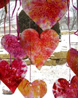 Stained Glass Hearts